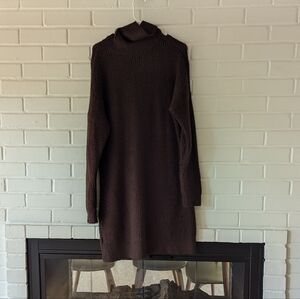 Abercrombie & Fitch Brown Turtleneck Dress